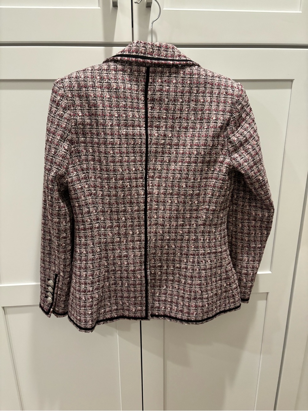 Veronica Beard Theron Tweed Double-Breasted Blazer - Picture 9 of 12